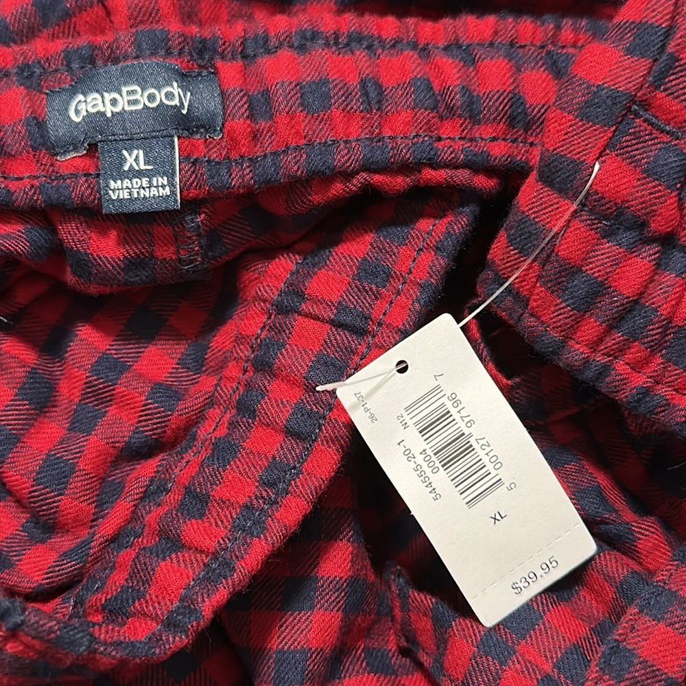 🔴GAP Red and Black Plaid Men’s Pants - Picture 3 of 4